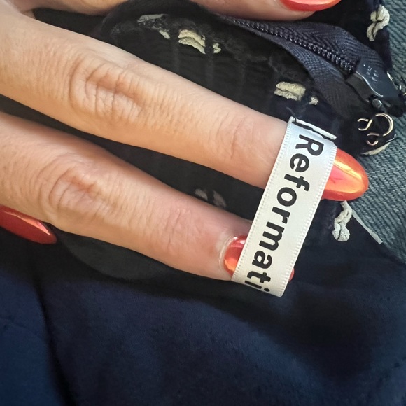 Reformation Cammi Dress in Splatter Print (Size 6) - Picture 4 of 6